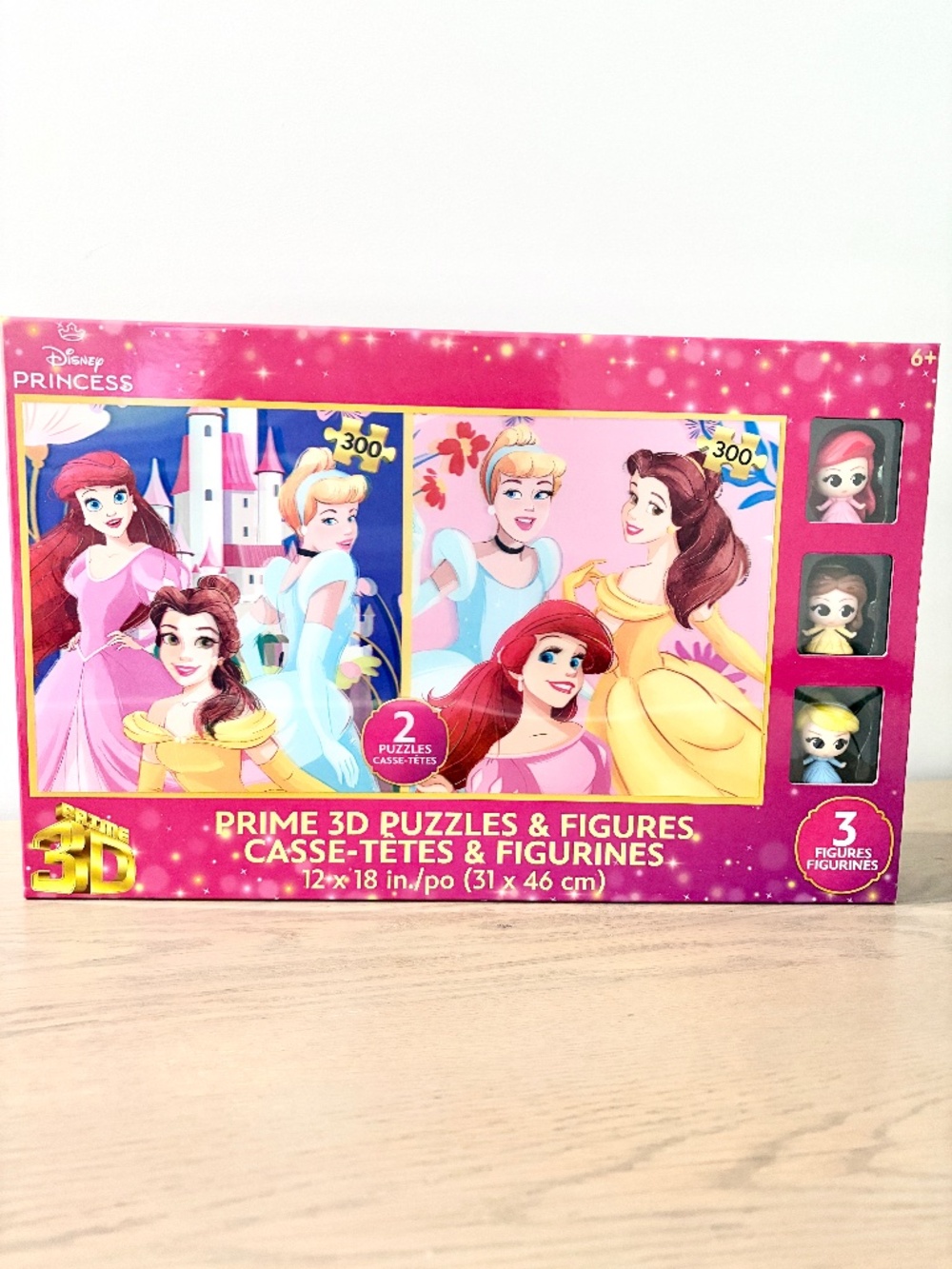 Disney Princess, Prime, 3D, Puzzles & 3 Disney Princess, Figures, Set, NEW